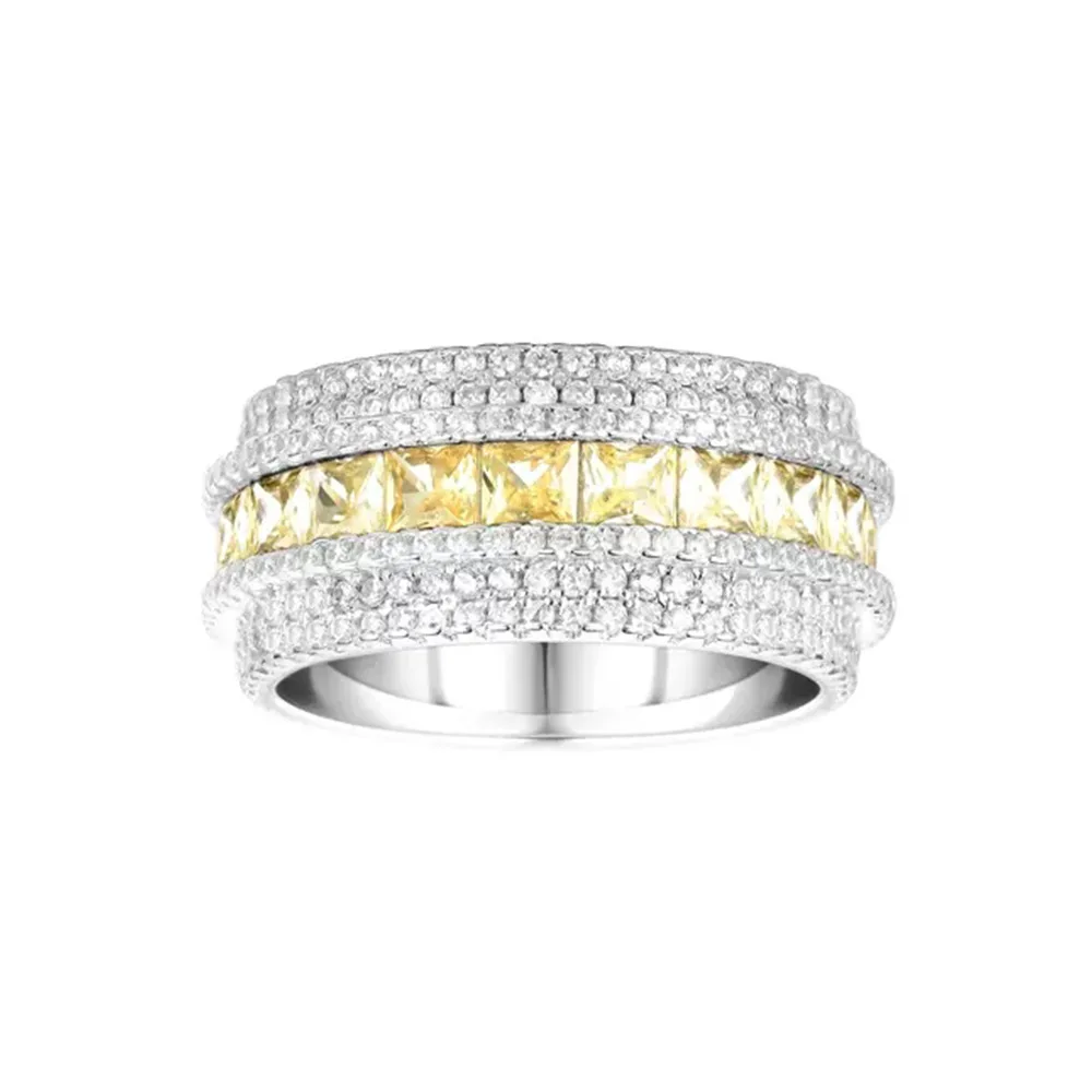 Jewelry s925 Silver King Jiaer Same Color Contrast Personalized Multi color Wide Row Colorful Diamond Ring, European and America
Jewelry s925 Silver King Jiaer Same Color Contrast Personalized Multi color Wide Row Colorful Diamond Ring, European and America