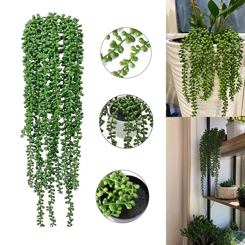 Artificial Succulents Plants Hanging Wall Decor Home Garden Wedding Party Decoration Flowers Fake Plant Rattan Bonsai Green Wall
Artificial Succulents Plants Hanging Wall Decor Home Garden Wedding Party Decoration Flowers Fake Plant Rattan Bonsai Green Wall