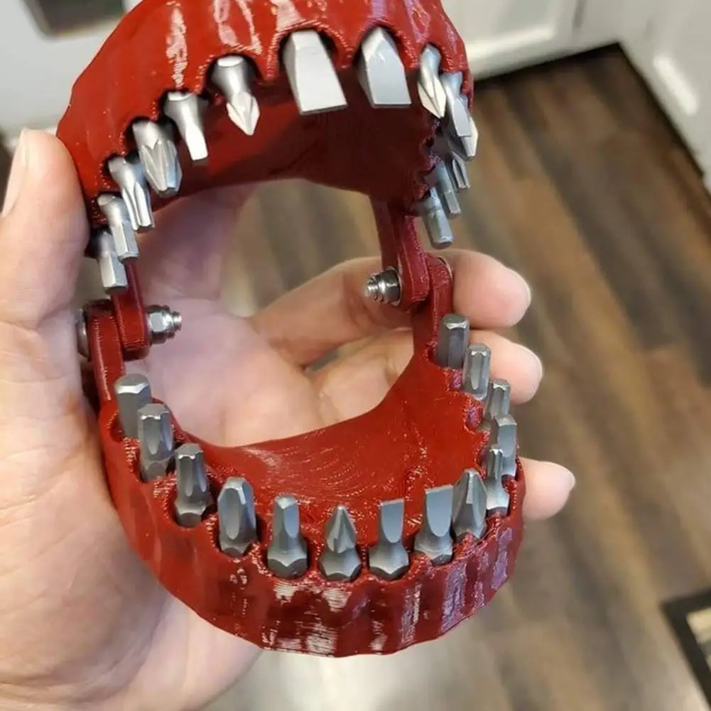 Funny Denture Drill Bit Holder Teeth Model Design Screwdriver Bit With 28 Bits Fits 1/4 Inch Hex Bit And Drive Bit Adapter Tools
Funny Denture Drill Bit Holder Teeth Model Design Screwdriver Bit With 28 Bits Fits 1/4 Inch Hex Bit And Drive Bit Adapter Tools