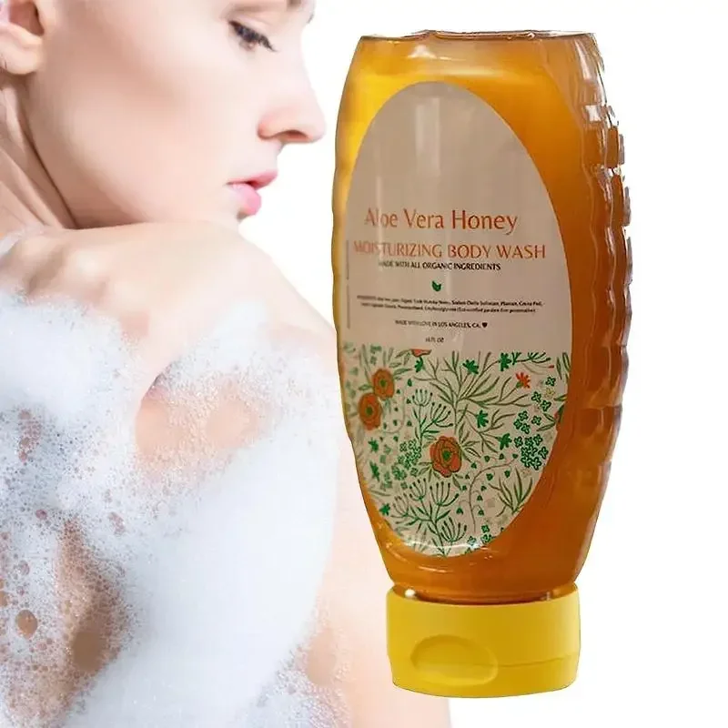 

Aloe Honey Body Wash Organic Shower Gel 320ml Exfoliating Body Wash Deep Cleansing Body Wash Moisturizing