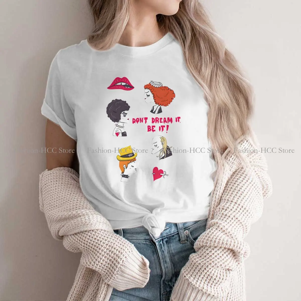 The Rocky Horror Picture Show Polyester TShirt for Women Posters and Art Humor Leisure Sweatshirts T Shirt High Quality Trendy
The Rocky Horror Picture Show Polyester TShirt for Women Posters and Art Humor Leisure Sweatshirts T Shirt High Quality Trendy