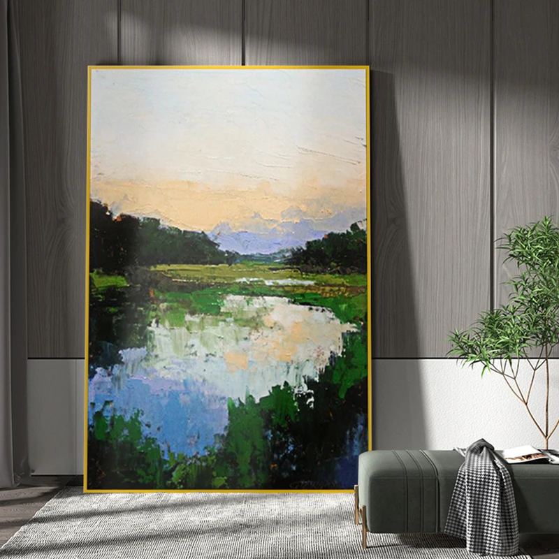 Hand-painted Oil Painting Modern Minimalist Landscape Abstract Decorative Painting Living Room Hanging Painting Canvas Frameless
Hand-painted Oil Painting Modern Minimalist Landscape Abstract Decorative Painting Living Room Hanging Painting Canvas Frameless