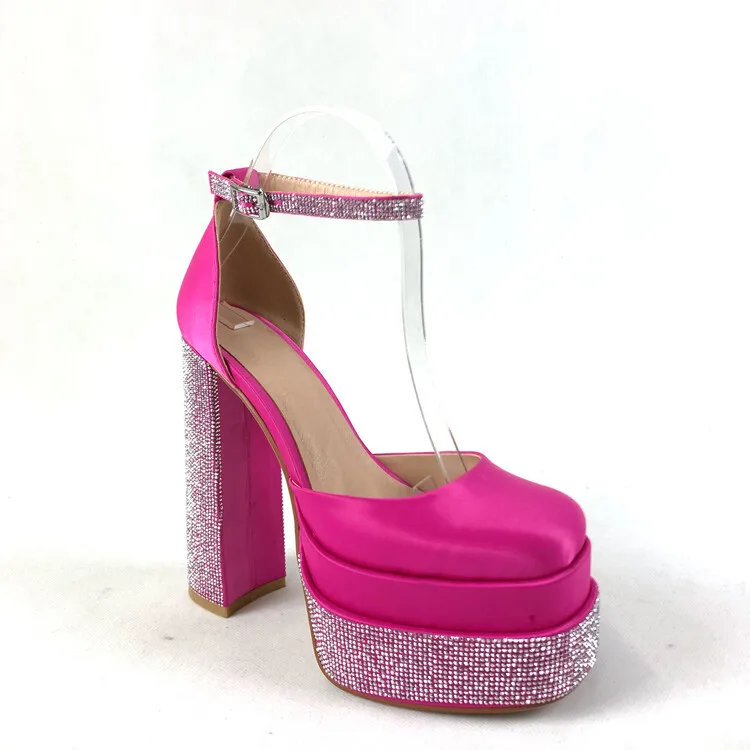 2022 Brand Fashion Women Pumps Sexy Chunky High Heels Sandals Platform Dress Shoes Party Wedding Shoes Woman Buckle Rhinestone
2022 Brand Fashion Women Pumps Sexy Chunky High Heels Sandals Platform Dress Shoes Party Wedding Shoes Woman Buckle Rhinestone