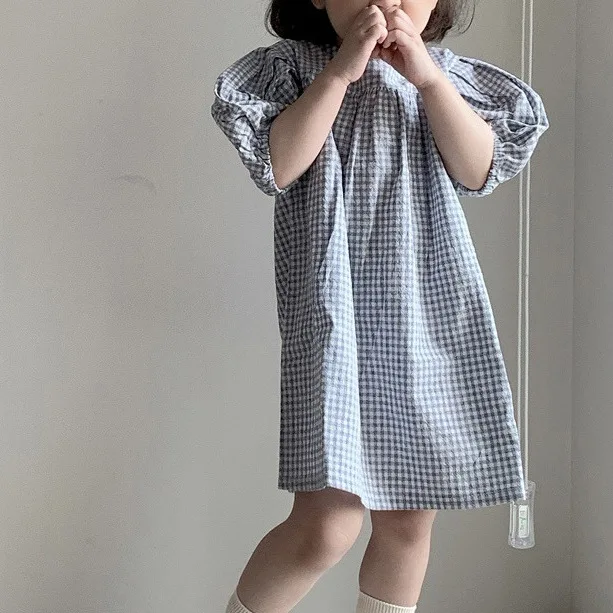 Baby Girl Princess Cotton Plaid Dress Puff Sleeve Infant Toddler Girl Vintage Vestido Pastoralism Baby Clothes
Baby Girl Princess Cotton Plaid Dress Puff Sleeve Infant Toddler Girl Vintage Vestido Pastoralism Baby Clothes