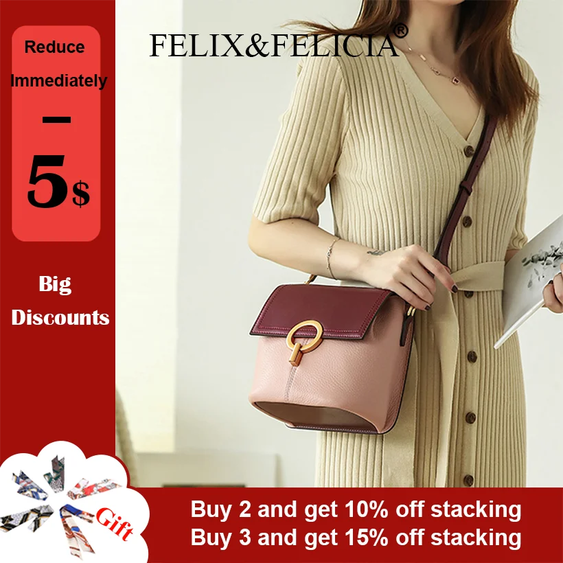 FELIX&FELICIA Factory Brand High Quality Genuine Leather Ladies Crossbody Classic Messenger Bag Fashion Shoulder Bags Women 2022
FELIX&FELICIA Factory Brand High Quality Genuine Leather Ladies Crossbody Classic Messenger Bag Fashion Shoulder Bags Women 2022