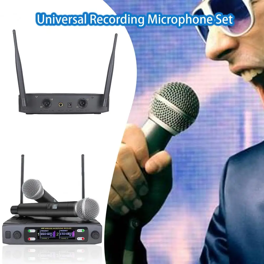 Audio Microphone 1 Set Convenient Professional US/UK/EU Plug Video Recording Microphone Set Show Party Supplies
Audio Microphone 1 Set Convenient Professional US/UK/EU Plug Video Recording Microphone Set Show Party Supplies