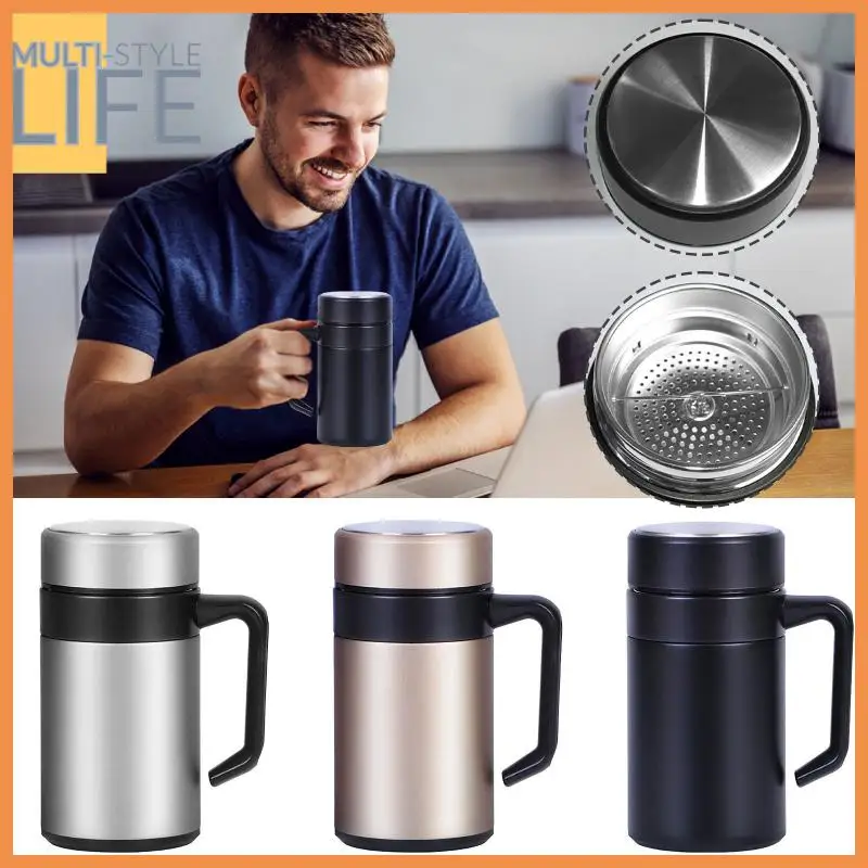 With Filter Mugs Fashionable Coffee Mug With Lid 304 Stainless Steel Fresh And Simple Coffee Tumbler With Handle Wholesale Gift
With Filter Mugs Fashionable Coffee Mug With Lid 304 Stainless Steel Fresh And Simple Coffee Tumbler With Handle Wholesale Gift