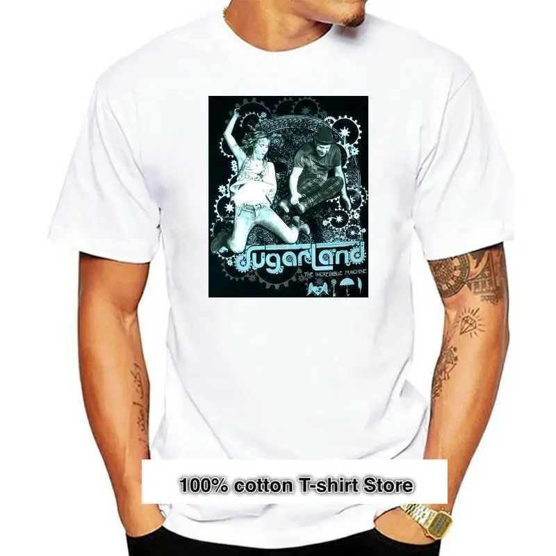 SUGARLAND-Camiseta The increíble 2XL Tour, Camisa de algodón hilado con anillo, color negro, 2022
SUGARLAND-Camiseta The increíble 2XL Tour, Camisa de algodón hilado con anillo, color negro, 2022