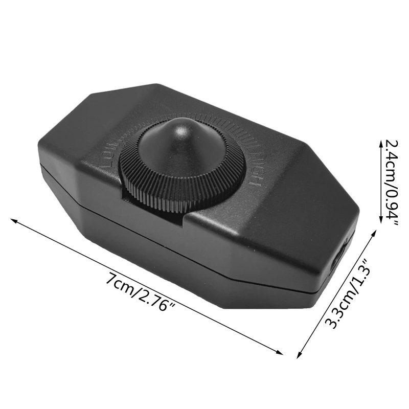 220V 1A 60W Lamp Dimmer Cord Switch Plug In Table Floor Light Dimming On Off Dimmer Switch Black/White 7x3.3x2.4cm
220V 1A 60W Lamp Dimmer Cord Switch Plug In Table Floor Light Dimming On Off Dimmer Switch Black/White 7x3.3x2.4cm