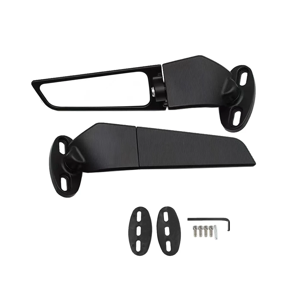 Modified Motorcycle 2PCS Rearview Mirrors Wind Wing Adjustable Rotating Side Mirrors For KAWASAKI NINJA 250 300 400 650 H2 H4
Modified Motorcycle 2PCS Rearview Mirrors Wind Wing Adjustable Rotating Side Mirrors For KAWASAKI NINJA 250 300 400 650 H2 H4
