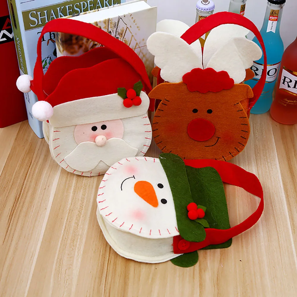 Christmas Ornament Santa Claus Snowman Handbag Non-Woven Fabrics Kids Candy Apple Tote Bag Festival Decor Party Accessories
Christmas Ornament Santa Claus Snowman Handbag Non-Woven Fabrics Kids Candy Apple Tote Bag Festival Decor Party Accessories