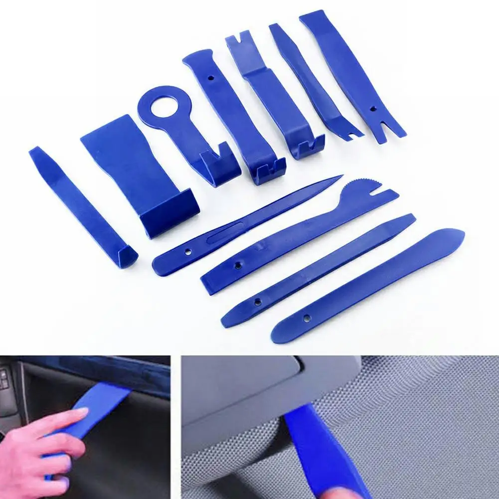 11Pcs Car Door Plastic Trim Removal Tool Panel Dash Removal Installation Pry Kit PP Material Blue Impact-resistant Durable
11Pcs Car Door Plastic Trim Removal Tool Panel Dash Removal Installation Pry Kit PP Material Blue Impact-resistant Durable