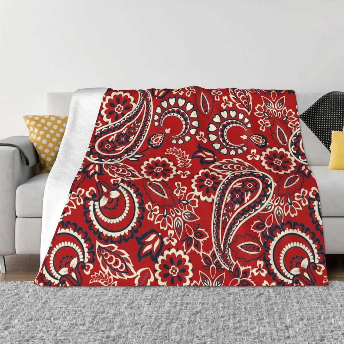 Paisley Pattern Velvet Throw Blanket Vintage Blanket for Bedding Couch Ultra-Soft Bedspread
Paisley Pattern Velvet Throw Blanket Vintage Blanket for Bedding Couch Ultra-Soft Bedspread