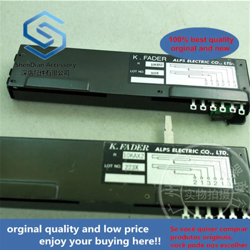 1pcs 100% new and orginal Original K. Fader 10kbx2 10kax2 130mm sliding push double potentiometer 10K
1pcs 100% new and orginal Original K. Fader 10kbx2 10kax2 130mm sliding push double potentiometer 10K