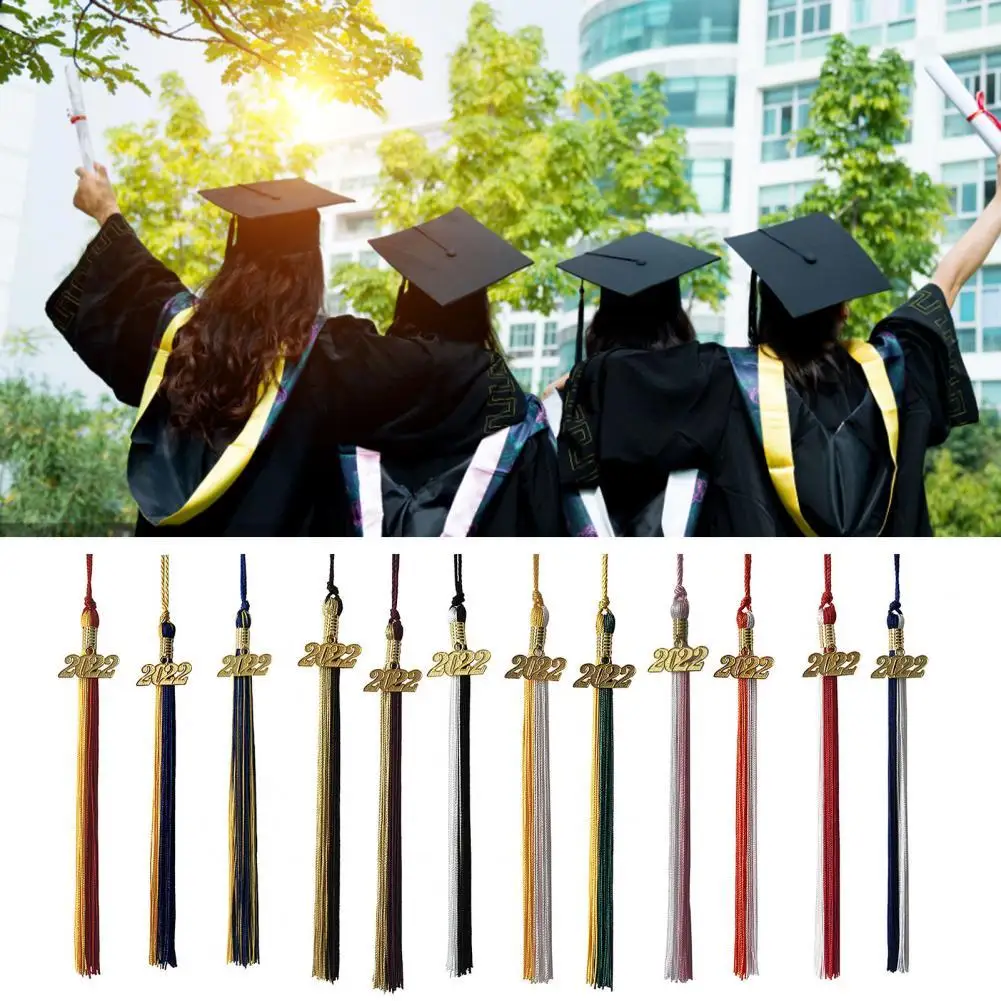 

Новинка 2022, шапка с кисточкой для учебы и выпускного, подвеска с золотом 2022 года, Смешанная цветная униформа, сувенирные подарки для студент...