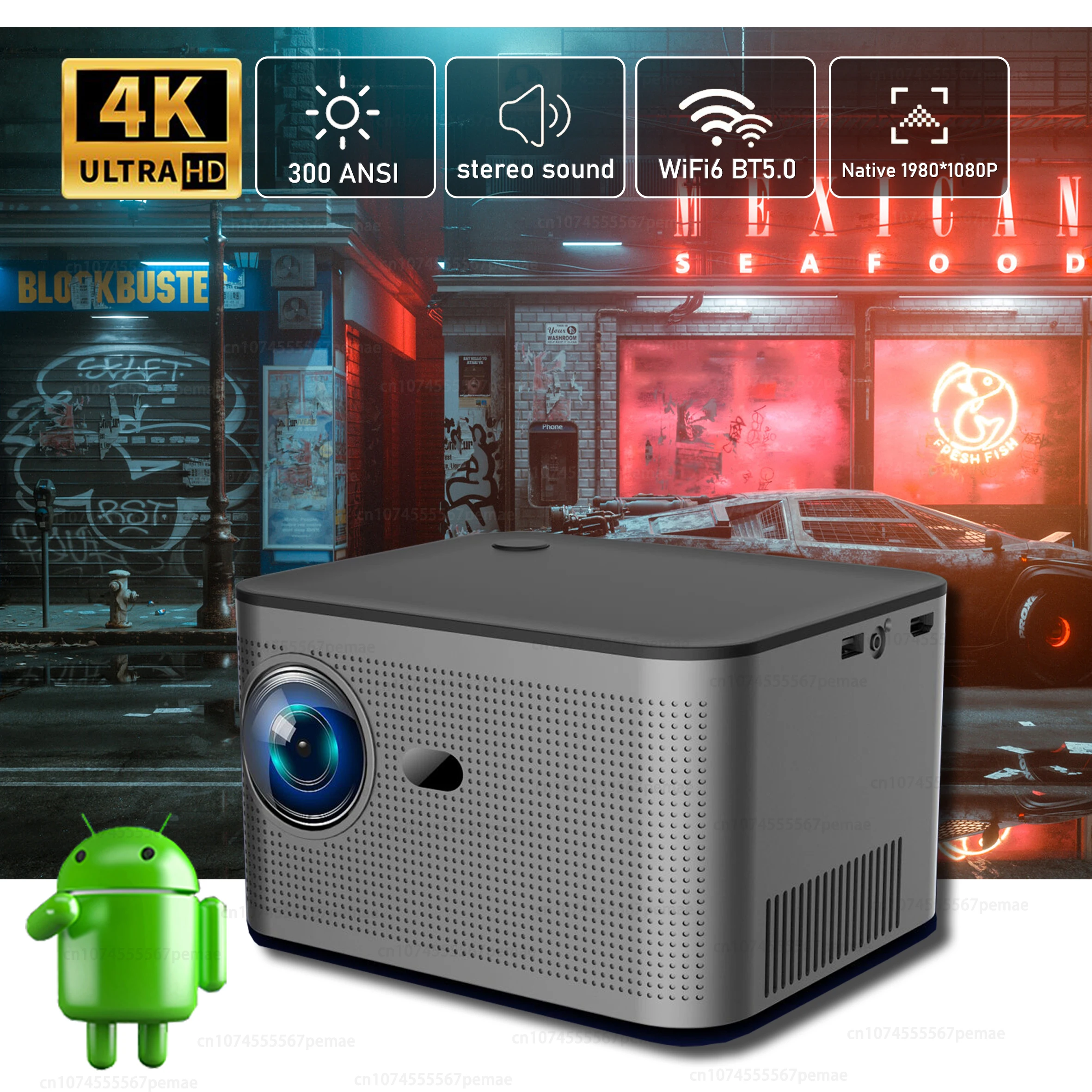 Новый проектор Xiaomi Hy350 4K Android 11 Dual Wifi6 300 ANSI Allwinner H713 BT5.0 1080P 1980*1080P домашний кинотеатр наружный проектор
Новый проектор Xiaomi Hy350 4K Android 11 Dual Wifi6 300 ANSI Allwinner H713 BT5.0 1080P 1980*1080P домашний кинотеатр наружный проектор