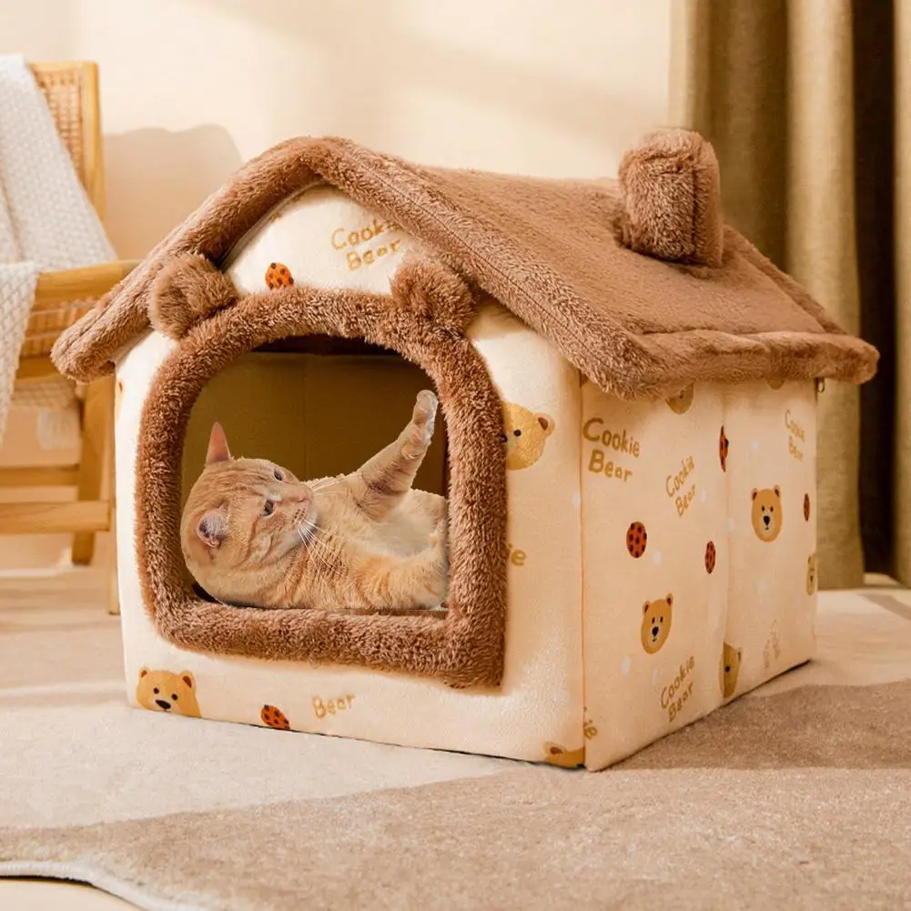 Cat Bed Sleep House Warm Cave Dog Kennel & Removable Cushion Pad Soft Indoor Enclosed Tent Huts Sofa for Pet Cats Kittens Puppy
Cat Bed Sleep House Warm Cave Dog Kennel & Removable Cushion Pad Soft Indoor Enclosed Tent Huts Sofa for Pet Cats Kittens Puppy