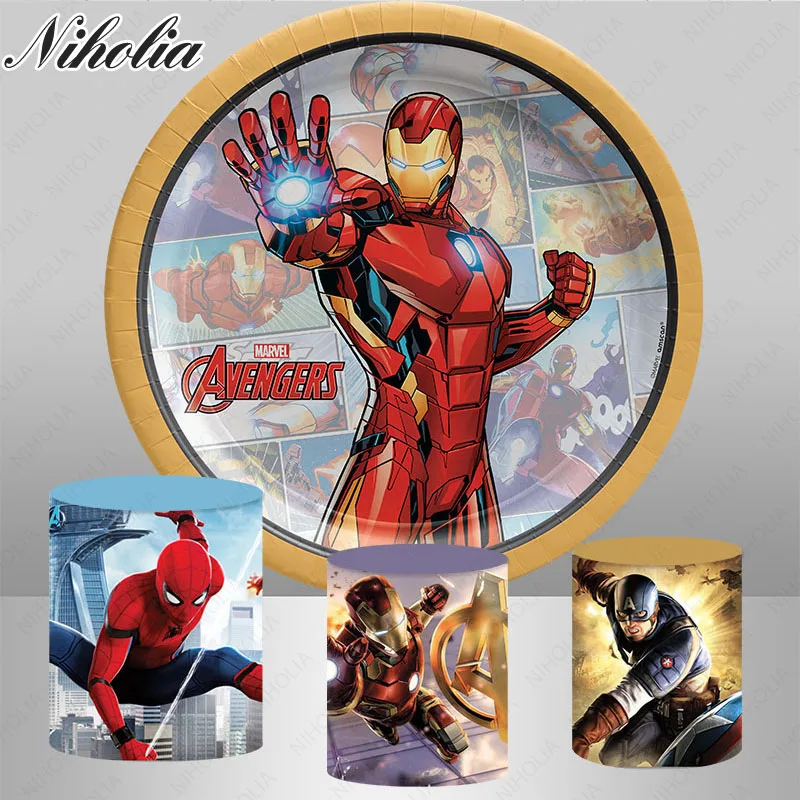 Superhero Iron Man Theme Photography Backgrounds For Boys Kids 1st 2nd Birthday Party Backdrops Baby Shower Cylinder Photo
Superhero Iron Man Theme Photography Backgrounds For Boys Kids 1st 2nd Birthday Party Backdrops Baby Shower Cylinder Photo