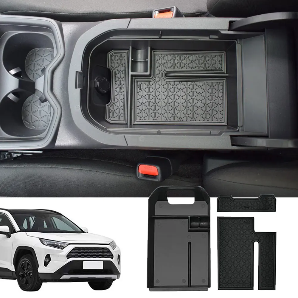 Car Central Armrest Storage Box Black Center Console Organizer Secondary Storage Car Accessories for Toyota RAV-4 2019 2020 2021
Car Central Armrest Storage Box Black Center Console Organizer Secondary Storage Car Accessories for Toyota RAV-4 2019 2020 2021