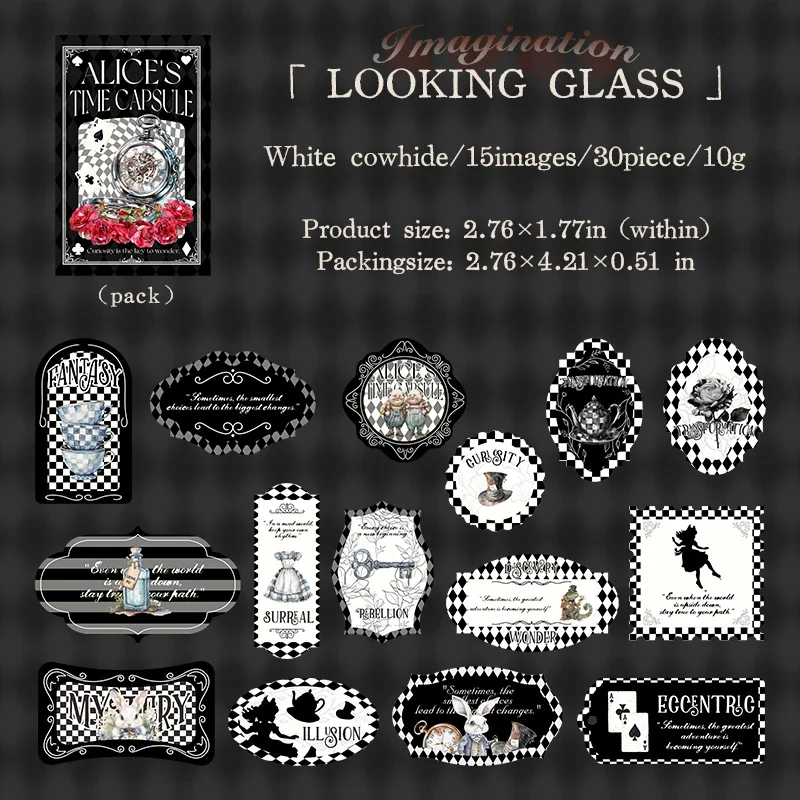 Набор стикеров JIANWU Alice's Time Box Series 
Набор стикеров JIANWU Alice's Time Box Series