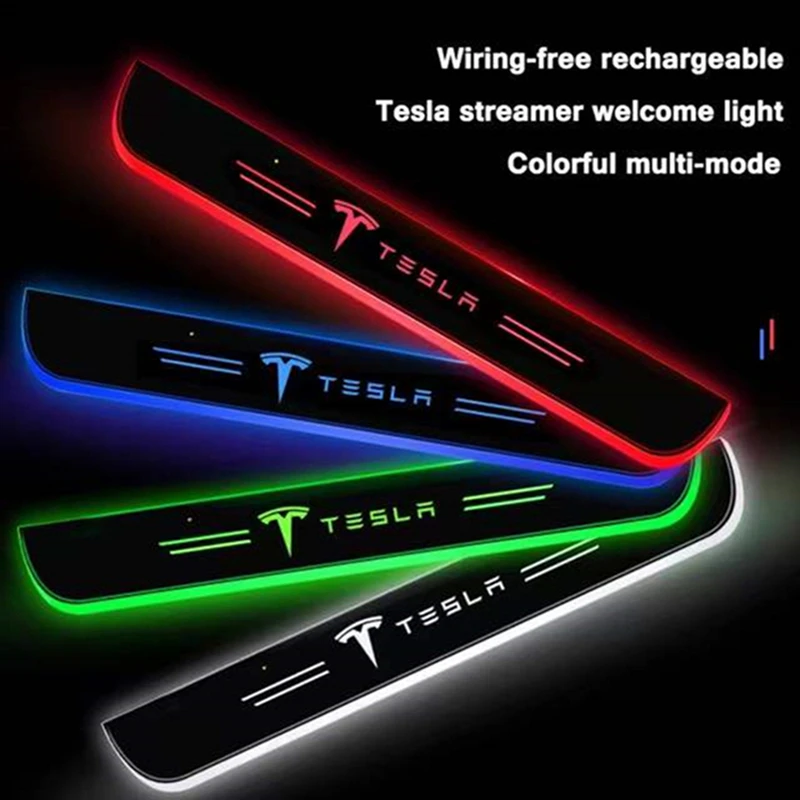 2022 For Tesla Model 3 X Model Y Model S Welcome Pedal Lights Door Sill Pathway Lamps Led Thresholds Scuff Plates Auto parts
2022 For Tesla Model 3 X Model Y Model S Welcome Pedal Lights Door Sill Pathway Lamps Led Thresholds Scuff Plates Auto parts