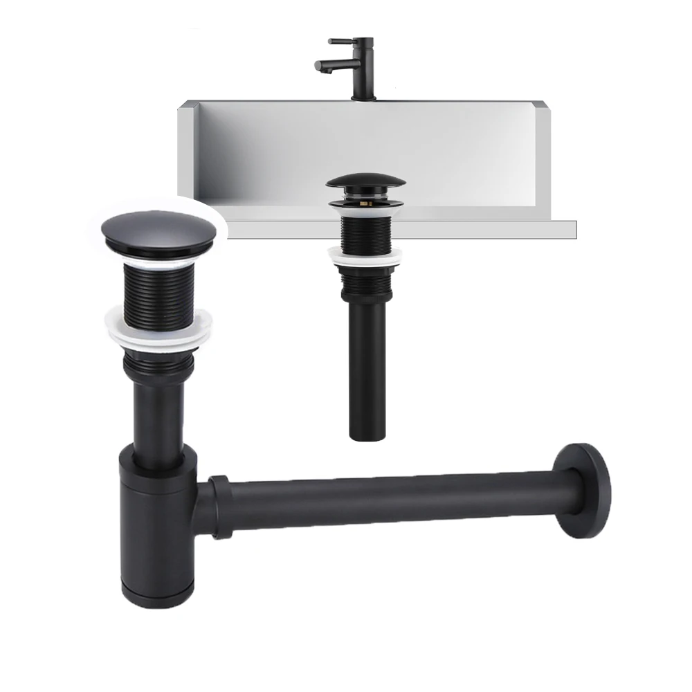 Drain Siphon Bathroom Sink Bottle Trap Modern Pop Up Filter Fixture Stopper Set Black Washbasin Hose Accessory Renovation
Drain Siphon Bathroom Sink Bottle Trap Modern Pop Up Filter Fixture Stopper Set Black Washbasin Hose Accessory Renovation