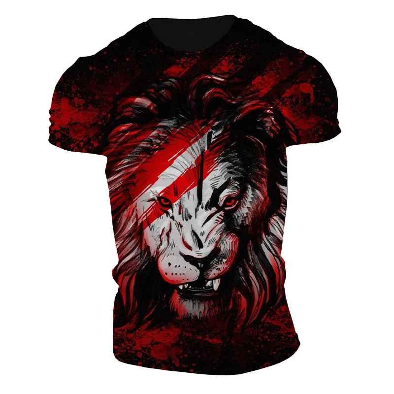 Classic Retro Tough Guy Style Men's T-shirt Tiger Graphic Personality Casual 3D Printing Trend Short Sleeve Hip Hop Loose Top
Classic Retro Tough Guy Style Men's T-shirt Tiger Graphic Personality Casual 3D Printing Trend Short Sleeve Hip Hop Loose Top
