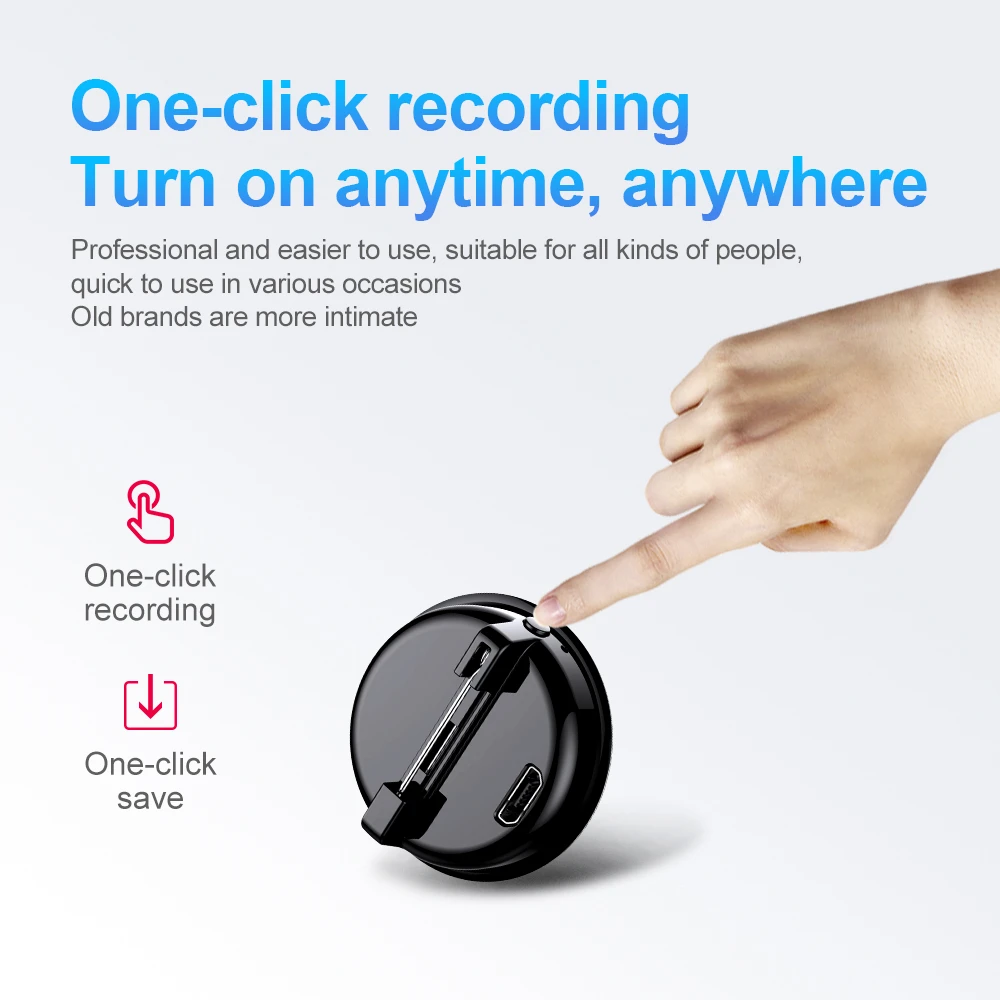 Новый цифровой диктофон HD, микрофон с шумоподавлением, Hi-Fi MP3-плеер, цифровое аудио 20Hrs, Профессиональный рекордер, мини-брошь
Новый цифровой диктофон HD, микрофон с шумоподавлением, Hi-Fi MP3-плеер, цифровое аудио 20Hrs, Профессиональный рекордер, мини-брошь