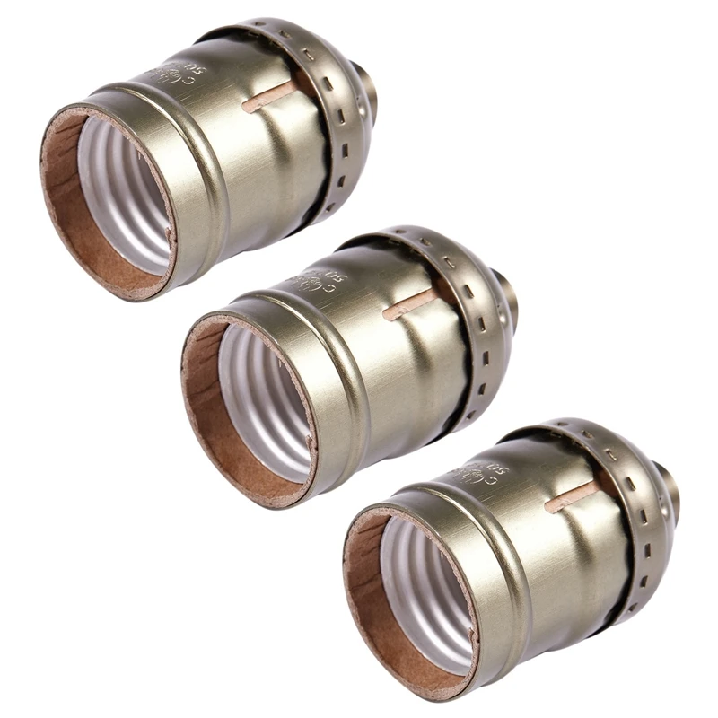3X Vintage Lamp Light Base Socket Holder Adapter E27 Bulbs -Suitable For Bare Bulb Features No Wire No Switch
3X Vintage Lamp Light Base Socket Holder Adapter E27 Bulbs -Suitable For Bare Bulb Features No Wire No Switch