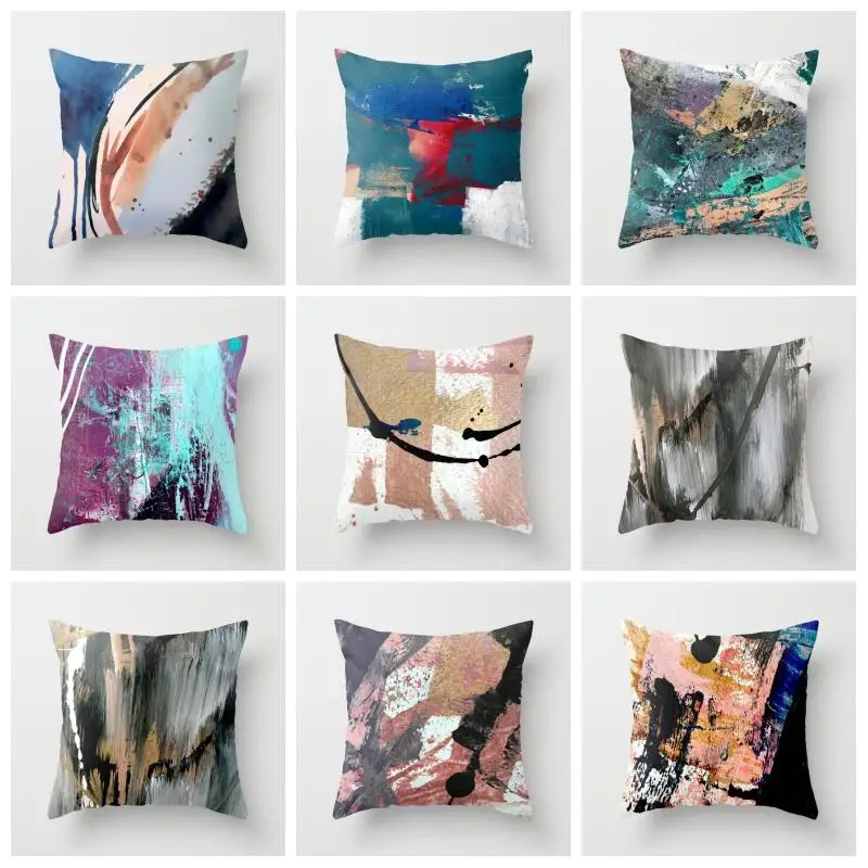 Digital printed style pillowcase Square sofa pillowcase color ink cushion cover 40 45 50 60 cm
Digital printed style pillowcase Square sofa pillowcase color ink cushion cover 40 45 50 60 cm