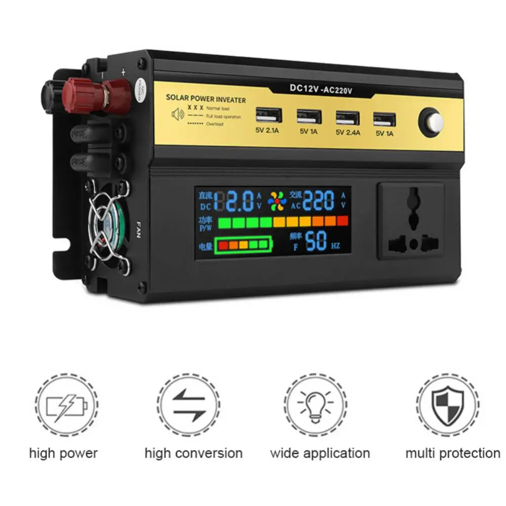Car Power Inverter Modified Sine Wave DC 12V To AC 220V Transformer Convert Converter Car Charger Converter Adapter Power Supply
Car Power Inverter Modified Sine Wave DC 12V To AC 220V Transformer Convert Converter Car Charger Converter Adapter Power Supply