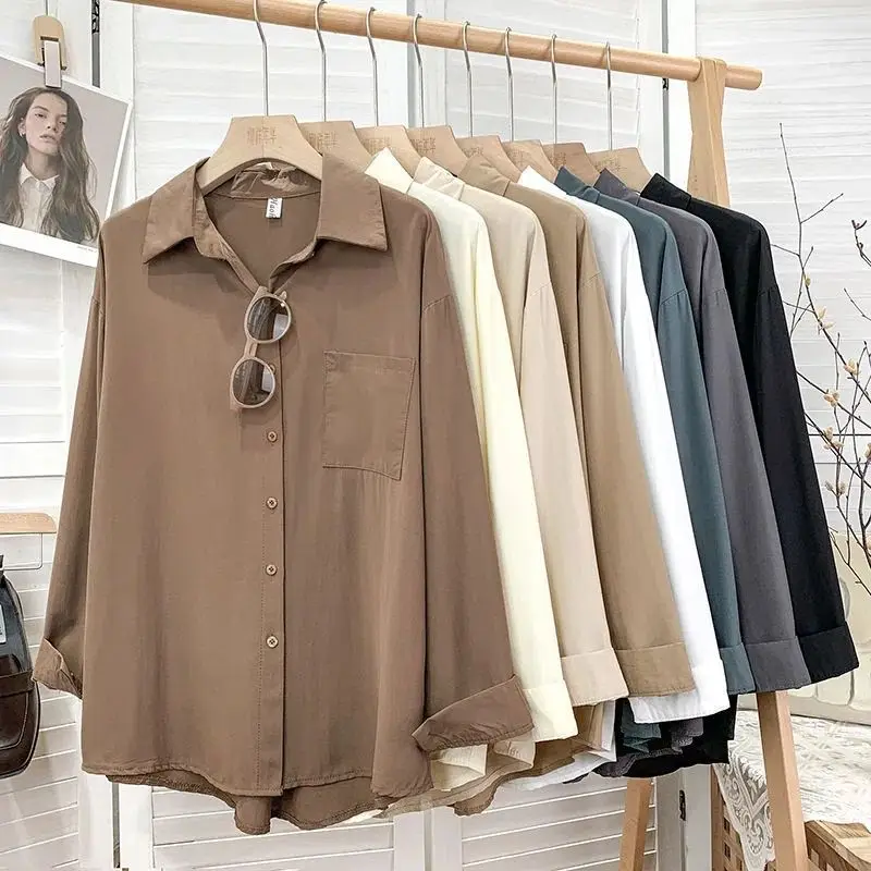 Ladies Tops and Blouses 2022 Fashion Spring Summer Women's Shirts Elegant Social Women's Shirt White Shirt for Women Long Sleeve
Ladies Tops and Blouses 2022 Fashion Spring Summer Women's Shirts Elegant Social Women's Shirt White Shirt for Women Long Sleeve
