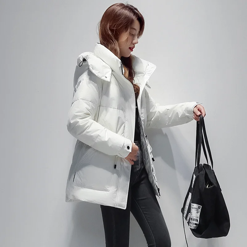 Aoottii 90% White Duck Down Jacket Winter Coat Women Warm Hooded Korean Overcoat Women's Jackets Casual Abrigos Para Mujer 01463
Aoottii 90% White Duck Down Jacket Winter Coat Women Warm Hooded Korean Overcoat Women's Jackets Casual Abrigos Para Mujer 01463