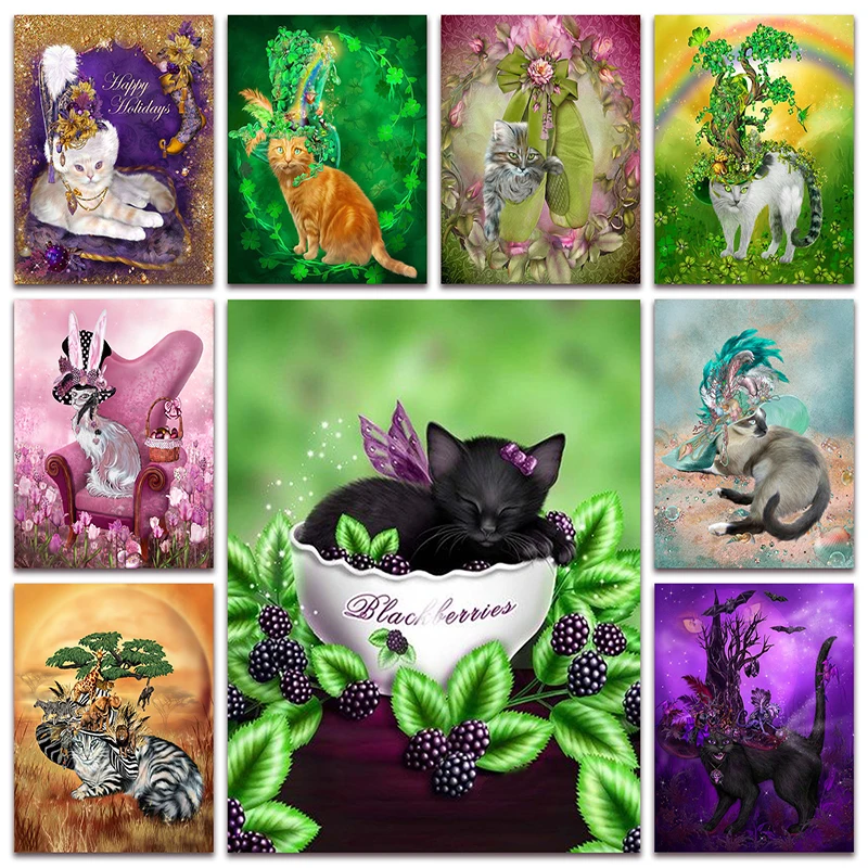 New Full Diamond painting mosaic embroidery cat kitten cup flower persian queen tree animal color grass Cross stitch decor S085
New Full Diamond painting mosaic embroidery cat kitten cup flower persian queen tree animal color grass Cross stitch decor S085