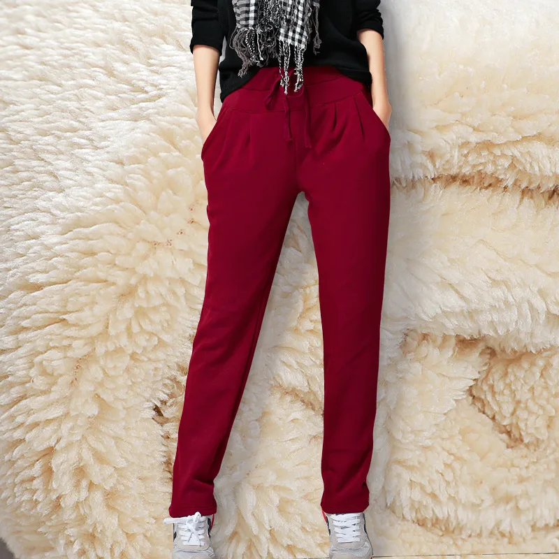 Women's Stretch Winter Cashmere Trousers Loose Large Size Plush Thicken Warm SweatPants 6XL Simple Sports Harem Pants Oversize
Women's Stretch Winter Cashmere Trousers Loose Large Size Plush Thicken Warm SweatPants 6XL Simple Sports Harem Pants Oversize