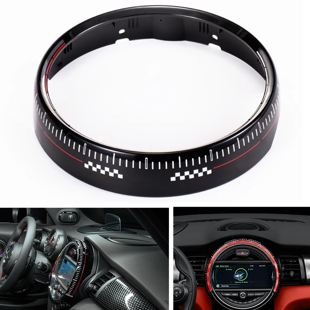 

For BMW Mini Cooper F55 F56 F57 2014-2019 6.5" 8.8" Center Console Multimedia Screen Cover Ring Frame Trim Outside Decoration