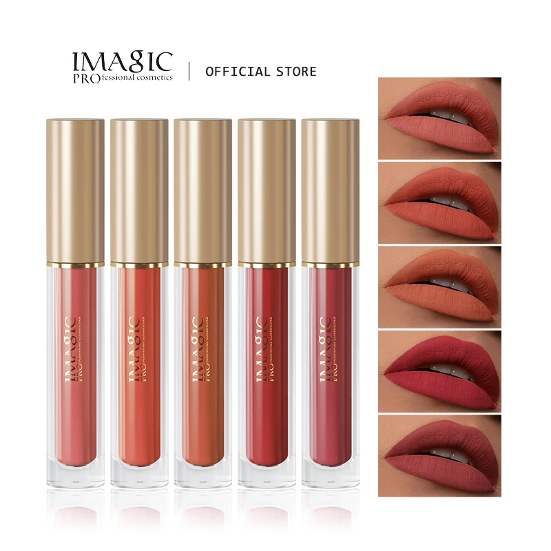 IMAGIC 5Colors/Kit Lip Gloss Set Matte Moisturize Liquid Lipstick Long Lasting Velvet Pigment Silky Texture Women Makeup Cosmeti
IMAGIC 5Colors/Kit Lip Gloss Set Matte Moisturize Liquid Lipstick Long Lasting Velvet Pigment Silky Texture Women Makeup Cosmeti