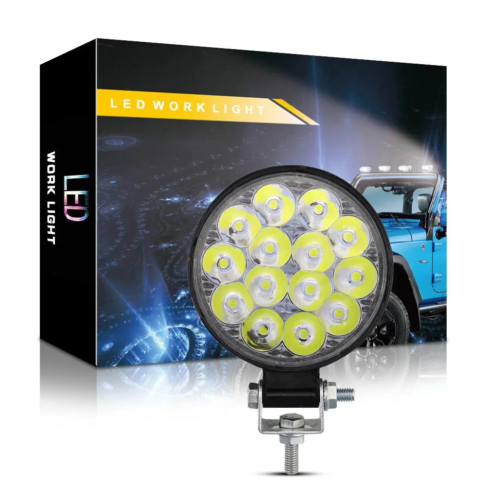 2PCS 14 LED 42W Spotlight Off Road Lights Super Bright Driving Fog Light Boat Lights Driving Lights Led Work Light for Trucks
2PCS 14 LED 42W Spotlight Off Road Lights Super Bright Driving Fog Light Boat Lights Driving Lights Led Work Light for Trucks
