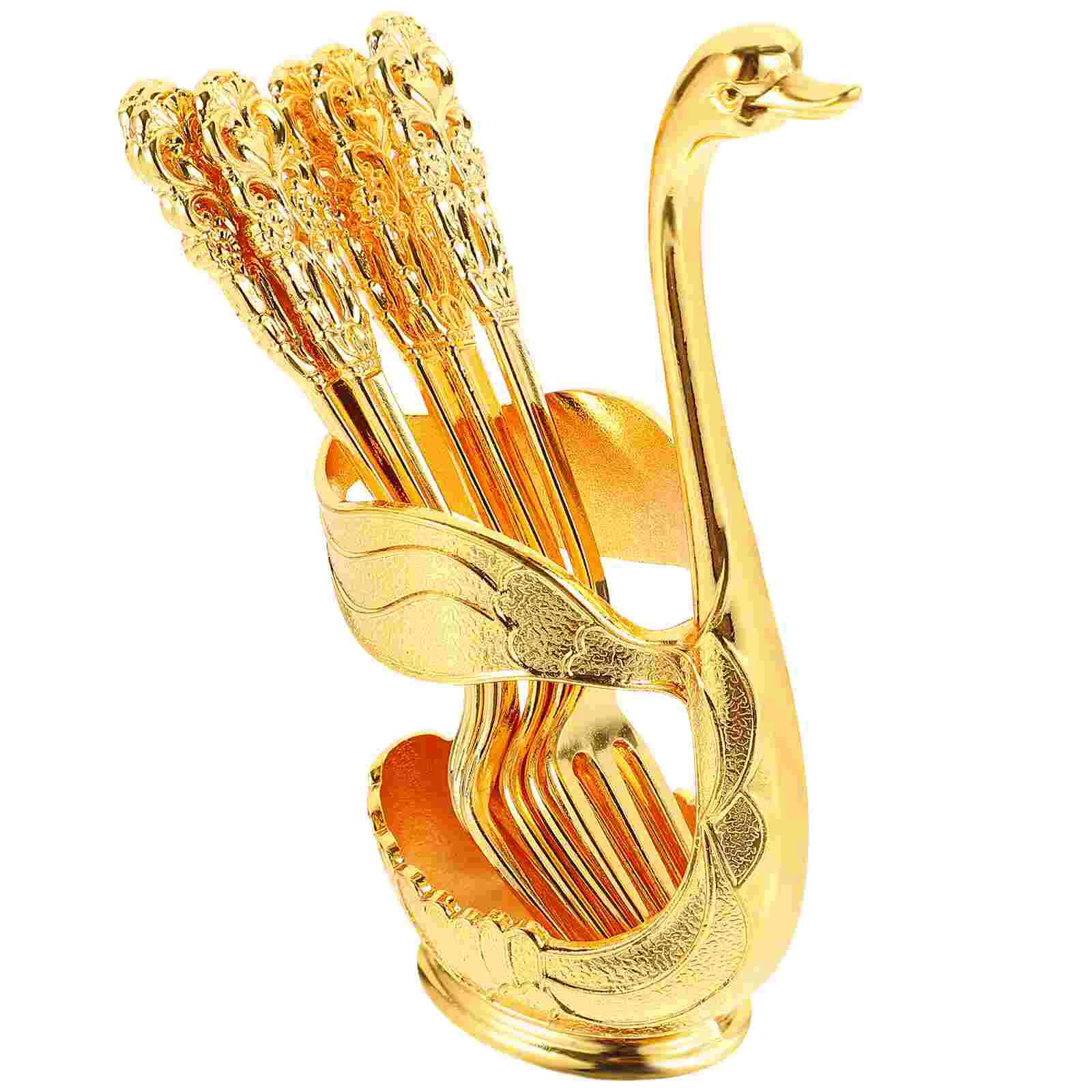 1 Set of Metal Cake Dessert Forks Swan Shape Fork Holder Dessert Forks Swan Fork Storage Rack
1 Set of Metal Cake Dessert Forks Swan Shape Fork Holder Dessert Forks Swan Fork Storage Rack