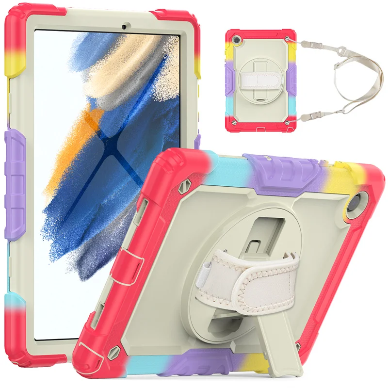 Silicon Case For Samsung Galaxy Tab A8 10.5 2021 X200 Tab A7 T500 Lite T220 T225 Case With Shoulder Strap 360 Rotating Stand
Silicon Case For Samsung Galaxy Tab A8 10.5 2021 X200 Tab A7 T500 Lite T220 T225 Case With Shoulder Strap 360 Rotating Stand