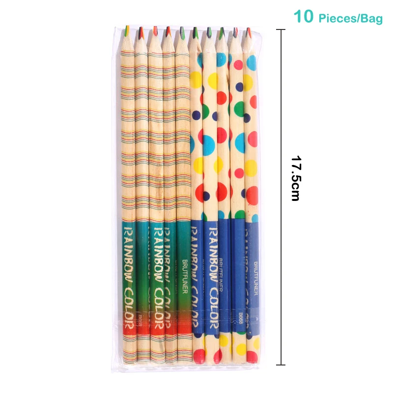 10PCS Concentric Rainbow Paper Pencil Set Children's Writing Painting Professional Art Sketch Comic Pen Office School Supplies
10PCS Concentric Rainbow Paper Pencil Set Children's Writing Painting Professional Art Sketch Comic Pen Office School Supplies