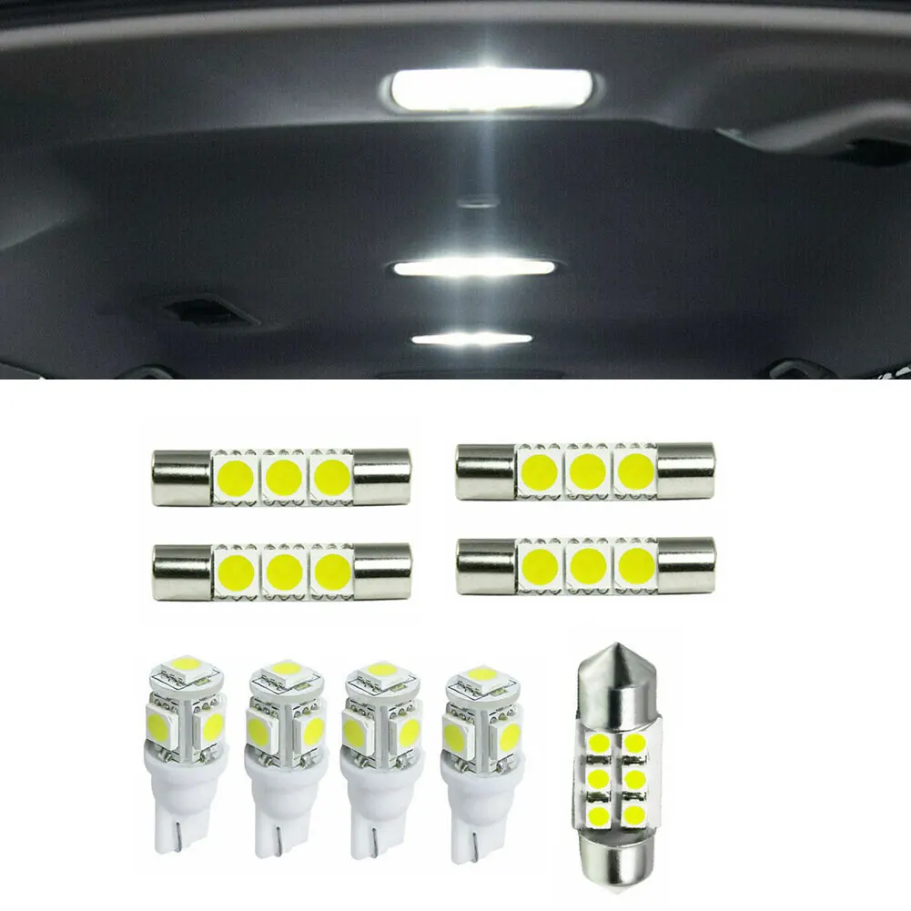 Kit Interior Lights 360 Degree 6000K 9pcs Dome Light License Plate Light Low Temperature Ultra Bright Brand New
Kit Interior Lights 360 Degree 6000K 9pcs Dome Light License Plate Light Low Temperature Ultra Bright Brand New
