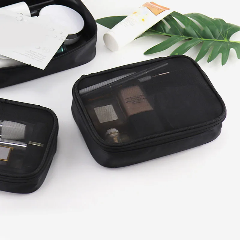 Black Mesh Women's Makeup Bags Travel Neceser Toiletry Kit Makeup Organizer for Cosmetics Washing Pouch Small Large Make Up Bag
Black Mesh Women's Makeup Bags Travel Neceser Toiletry Kit Makeup Organizer for Cosmetics Washing Pouch Small Large Make Up Bag