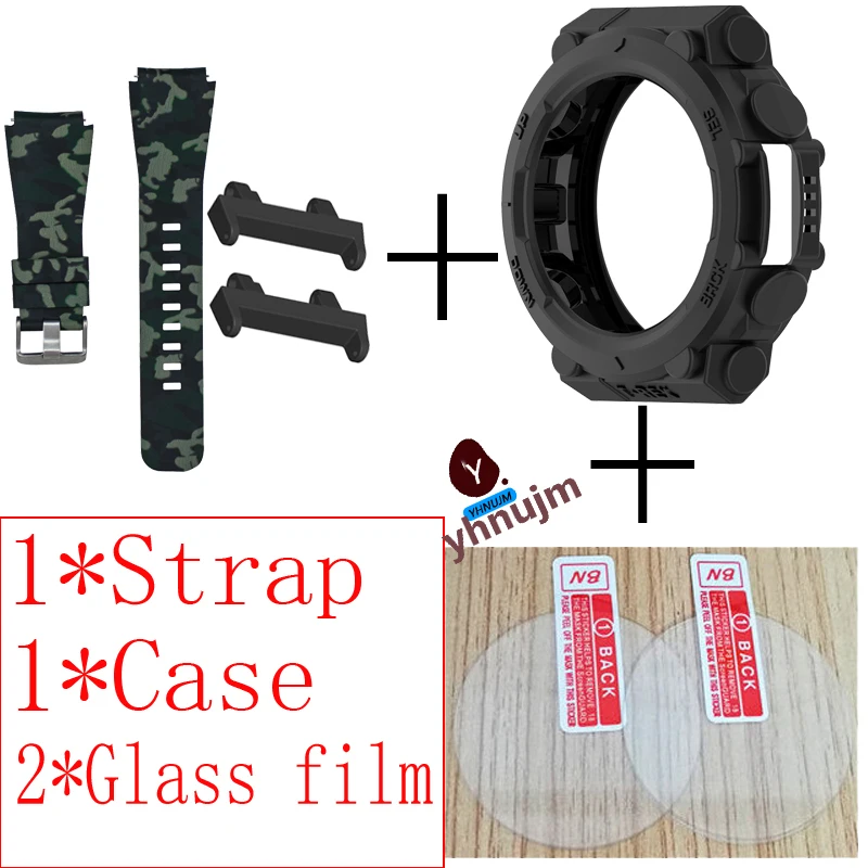 Replacement Watch Strap For Amazfit T-Rex 2 Strap Silicone Strap With Protector Case Protector Film
Replacement Watch Strap For Amazfit T-Rex 2 Strap Silicone Strap With Protector Case Protector Film