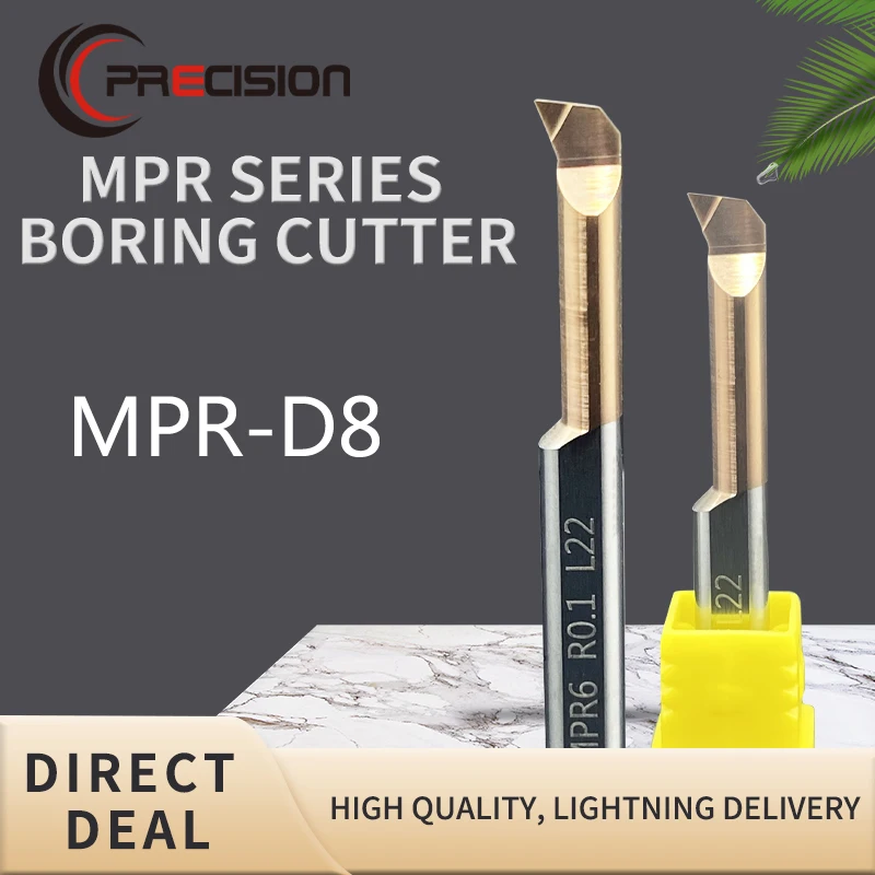 PRECISION MPR 8 Lathe Drilling Tool Boring Machines Boring Bar Tungsten Carbide Small Hole Boring Tool Big Size
PRECISION MPR 8 Lathe Drilling Tool Boring Machines Boring Bar Tungsten Carbide Small Hole Boring Tool Big Size