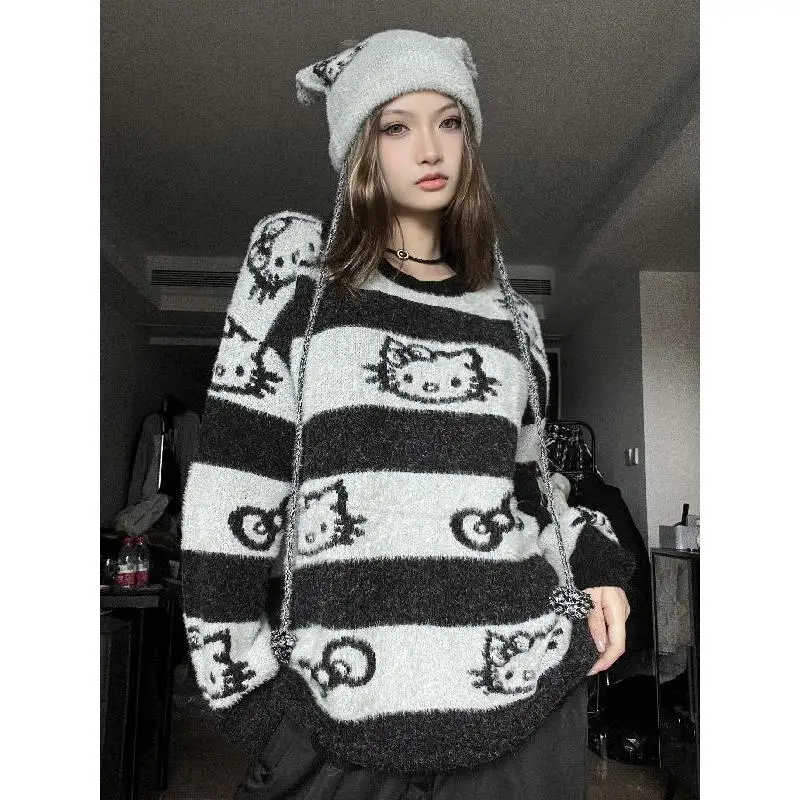 Kawaii Sanrioed Anime Cartoon Hello Kitty Series Fleece Stripe Pullover Bottom Sweaters Knitted Coat Baby Boy Girl Festival Gift
Kawaii Sanrioed Anime Cartoon Hello Kitty Series Fleece Stripe Pullover Bottom Sweaters Knitted Coat Baby Boy Girl Festival Gift