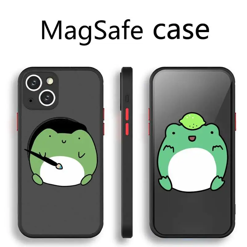 frog cute cartoon animal Phone Case Transparent Magsafe Magnetic Magnet For iPhone 13 12 11 Pro Max Mini Wireless Charging Cover
frog cute cartoon animal Phone Case Transparent Magsafe Magnetic Magnet For iPhone 13 12 11 Pro Max Mini Wireless Charging Cover