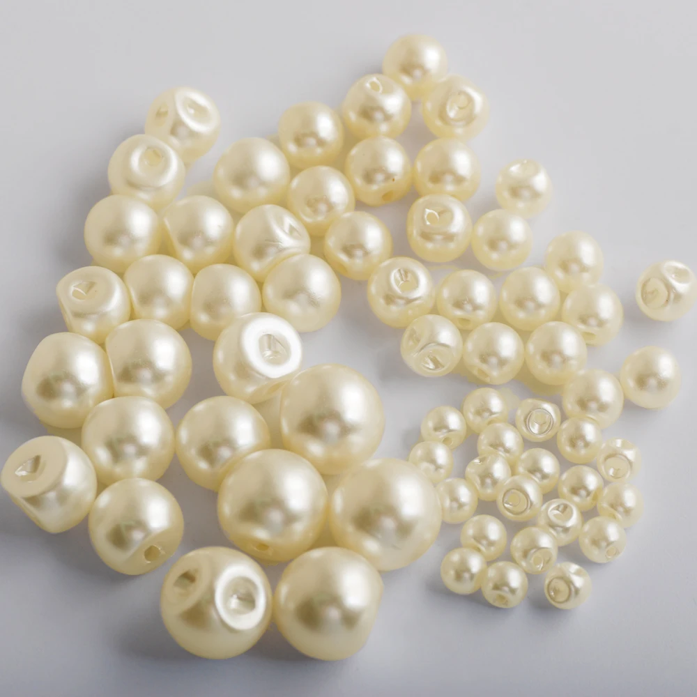 6mm 8mm 9mm 10mm 12mm 14mm White/Beige Color Side Hole Imitation Pearls ABS Plastic Bead Collar Beads For DIY Clothing Buttons
6mm 8mm 9mm 10mm 12mm 14mm White/Beige Color Side Hole Imitation Pearls ABS Plastic Bead Collar Beads For DIY Clothing Buttons