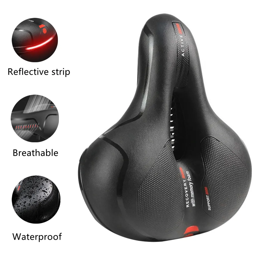 Comfortable Bicycle Seat Breathable Bike Seat Bicycle Shock Absorbing Cushion Bicycle Accessories Thick Soft Cushion Waterproof
Comfortable Bicycle Seat Breathable Bike Seat Bicycle Shock Absorbing Cushion Bicycle Accessories Thick Soft Cushion Waterproof