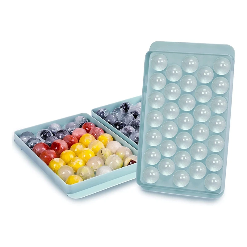 Round Ice-Cube Trays with Lid, Mini Round Ice Ball Tray for Freezer, 3 Pack Ice Tray Mold Making 1 In, 33PCS Sphere
Round Ice-Cube Trays with Lid, Mini Round Ice Ball Tray for Freezer, 3 Pack Ice Tray Mold Making 1 In, 33PCS Sphere